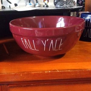 Rae Dunn Ceramic Mixing Bowl " FALL Y'All"